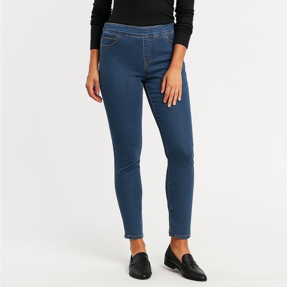 💛2FOR$12 Reitmans High-Rise Stretch Denim Jeggings - Picture 1 of 6